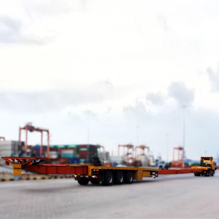 Extendable trailer 3 Axles-Line